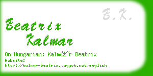 beatrix kalmar business card